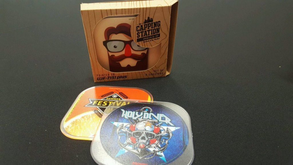 Mimaki UV printer acrylic coasters promo products