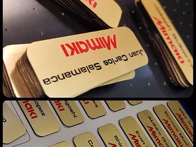 Mimaki UV printing on plastic